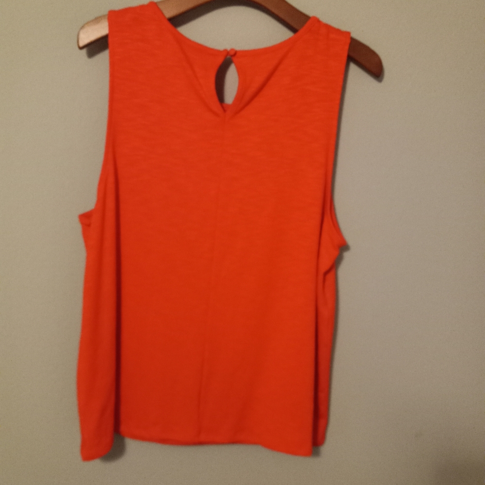 J.Crew XL Smart Sleeveless Stretch Top Plus in Red New - Picture 3 of 8